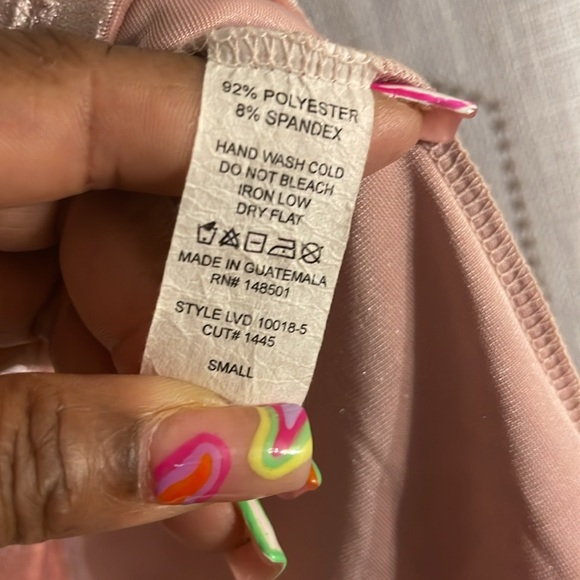 Forever 21 Women’s S Tan Mini Dress Short Sleeve Velour Feel 92% Poly 8% Span - Picture 10 of 10